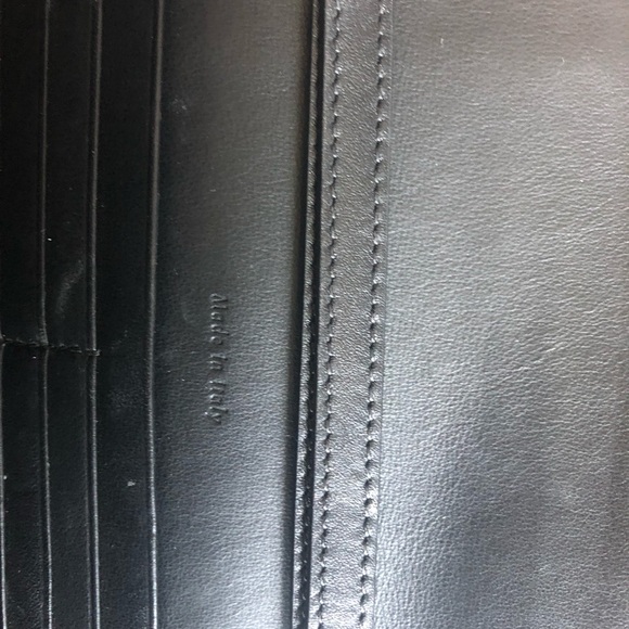 Celine leather pocket clutch bag on chain - Picture 3 of 7